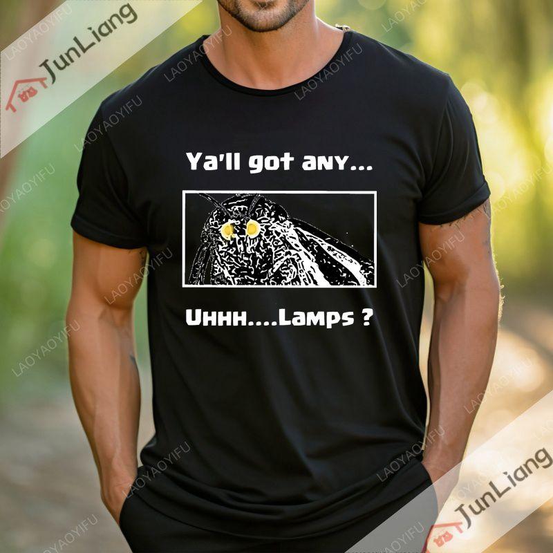 Do You Have A Desk Lamp Moth Funny Meme Tshirt Street Fashion Trend Shortsleeved Roundneck Menswomens Retro Tshirt