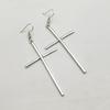 New Vintage Big Cross Long Earrings for Women Simple Cross Drop Earrings Jewelry Party Wedding Birthday Bijoux Gift