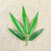 Artificial Bamboo Branches: 5 Small Leaves with Whiskers for Landscape Decoration
