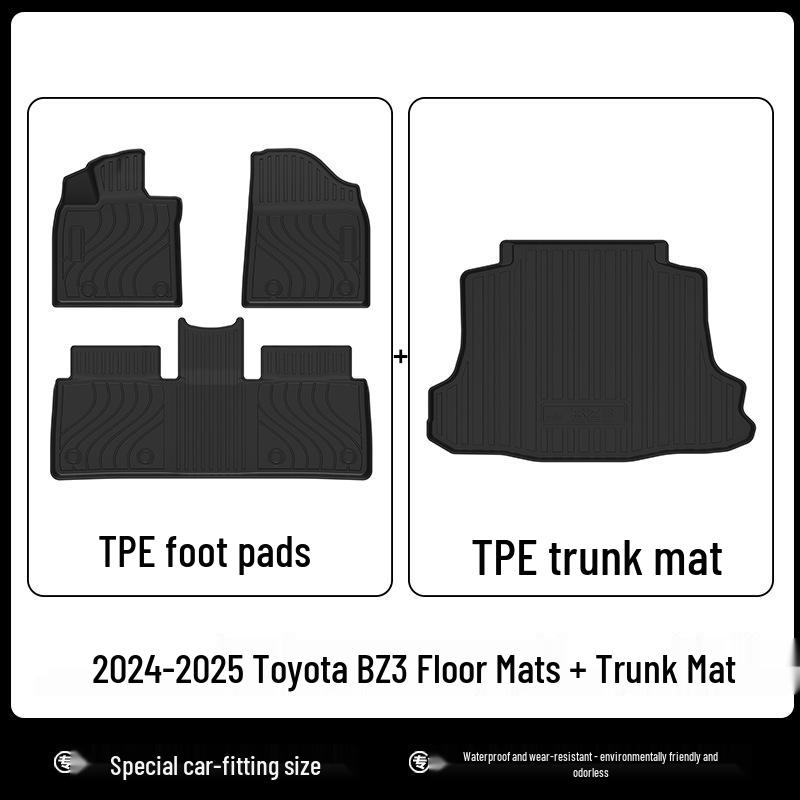 2024 Toyota BZ3 TPE Kofferraummatte: Geruchlos, Umweltfreundlich, Wasserdicht.