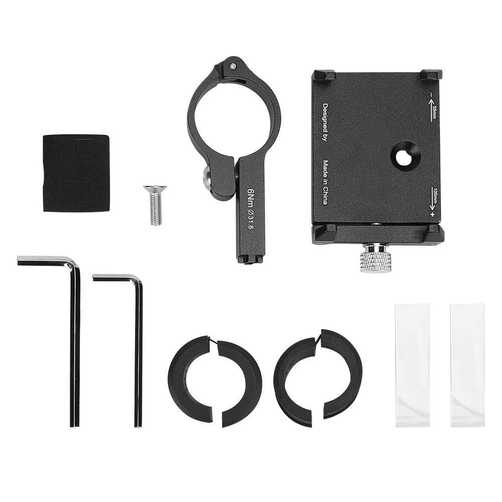 PRO1 Aluminium Alloy Smart Phone Brackets Motorcycle Bike Navigate Stand AccessoriesBlack
