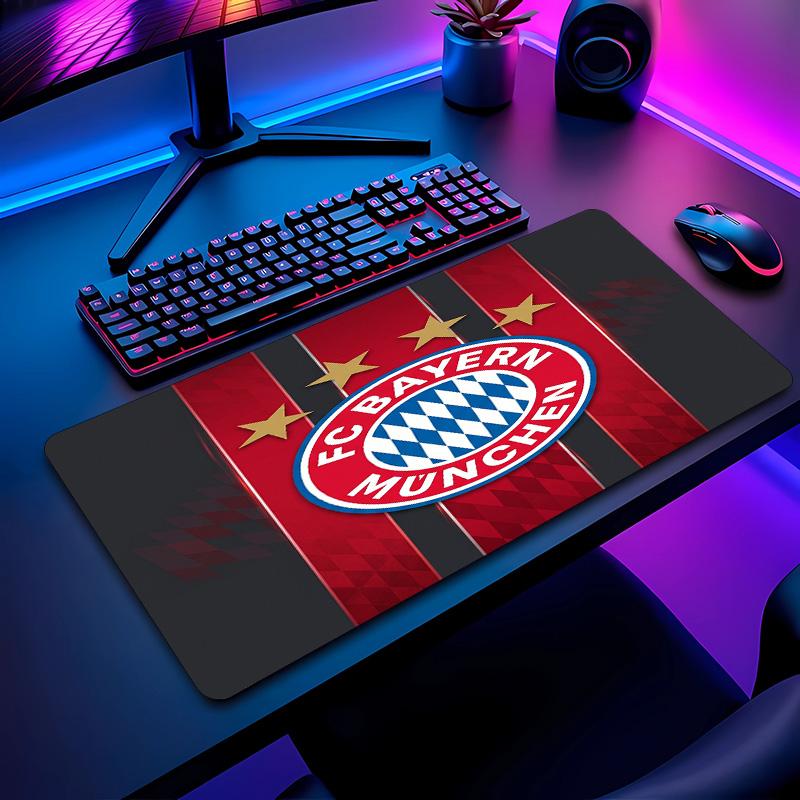 Tappetino per Mouse con Motivo Calcio Bayern Monaco No?Tappetino Mouse da Gioco Antiscivolo con Base in Gomma per Scrivania Ufficio Casa