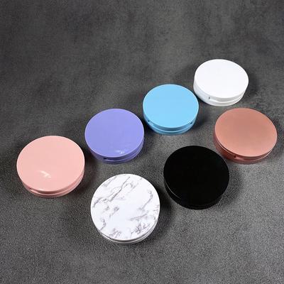 Rouge Box Conteneur de poudre compact vide portable pour maquillage Emballage de poudre haute luminosité Boîte de fard à joues à faire soi-même avec miroir