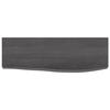 VidaXL Wall Shelf Dark Grey 60x20x4 Cm Solid Oak Wood Treated 363762