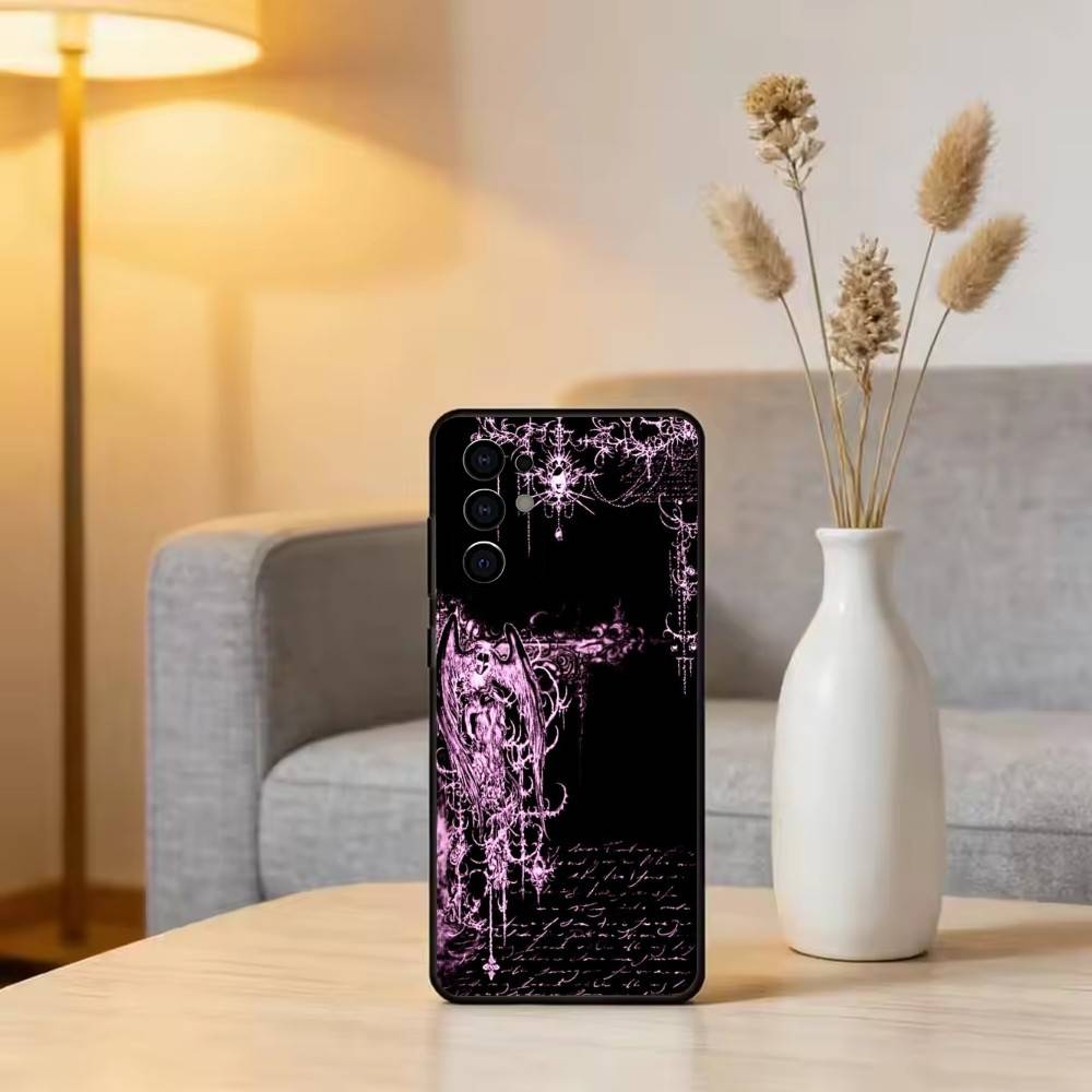 G-Gothic D-Dark A-Aesthetic Phone Case Black Silicone Soft For Samsung S25,S24,S21,S22,S23,S30,Ultra,S20,Plus,Fe,Lite