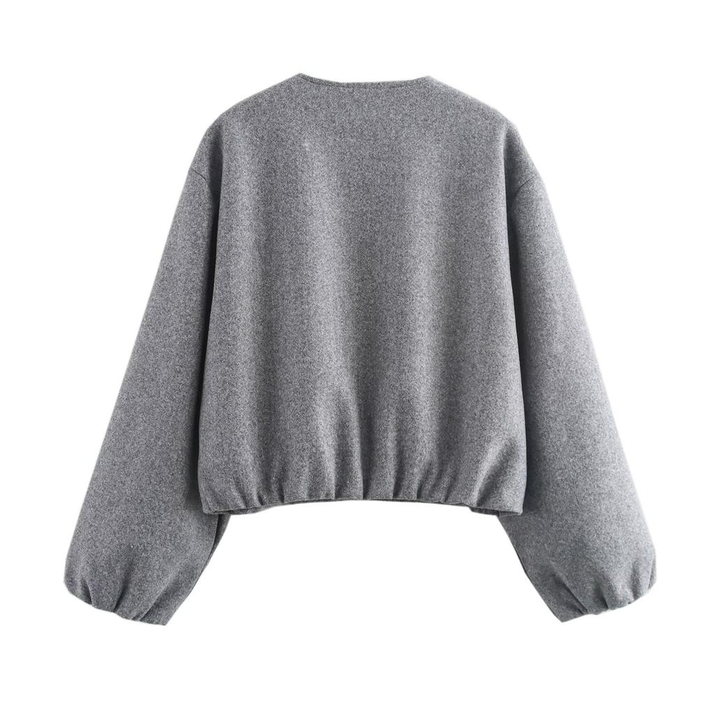 Autumn new women's clothing, European and American French design soft bomber jacket