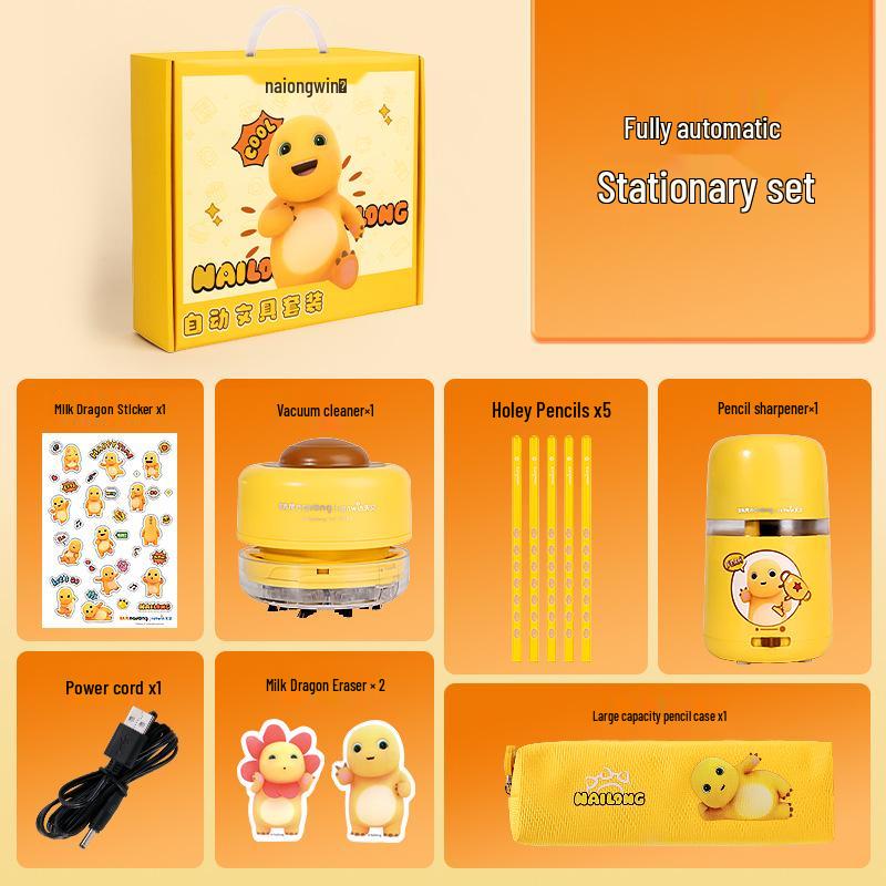 Astronomy Dragon Stationery Gift Box: Children s Day Electric Pencil Sharpener Set