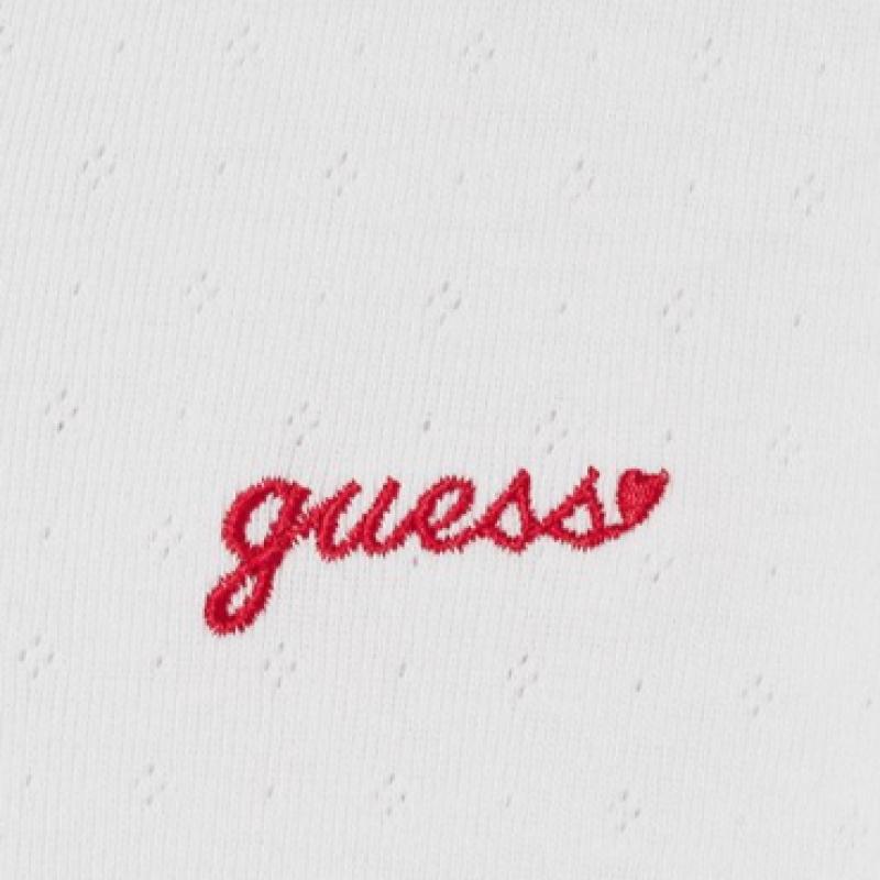 Guess Long Sleeve T shirT chesT Logo Oq1k5444