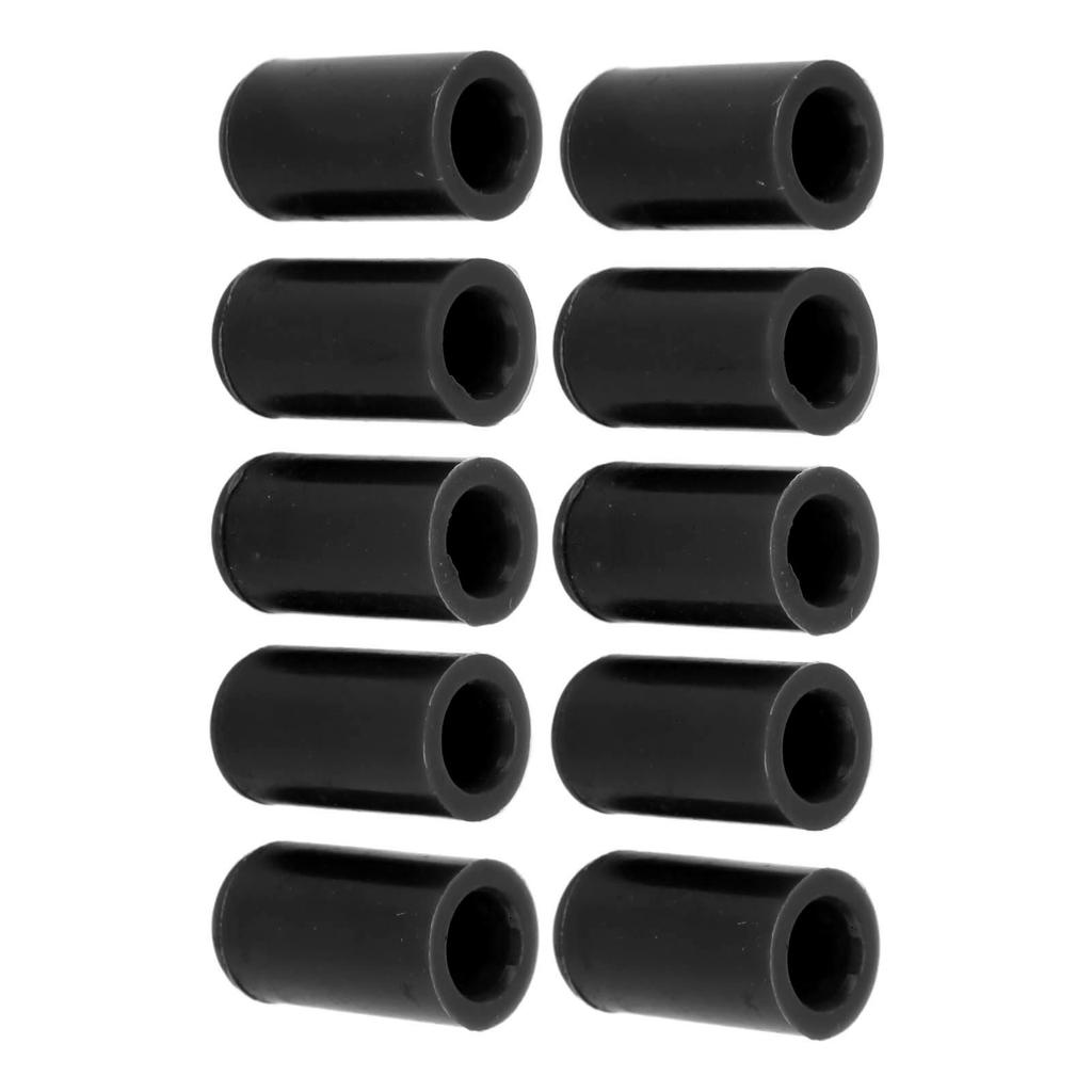 10 Pcs 10mm Automotive Vacuum Hose Cap Silicone Waterproof Ozone Resistant Flexible Intake Vacuum Hose End Plug Black