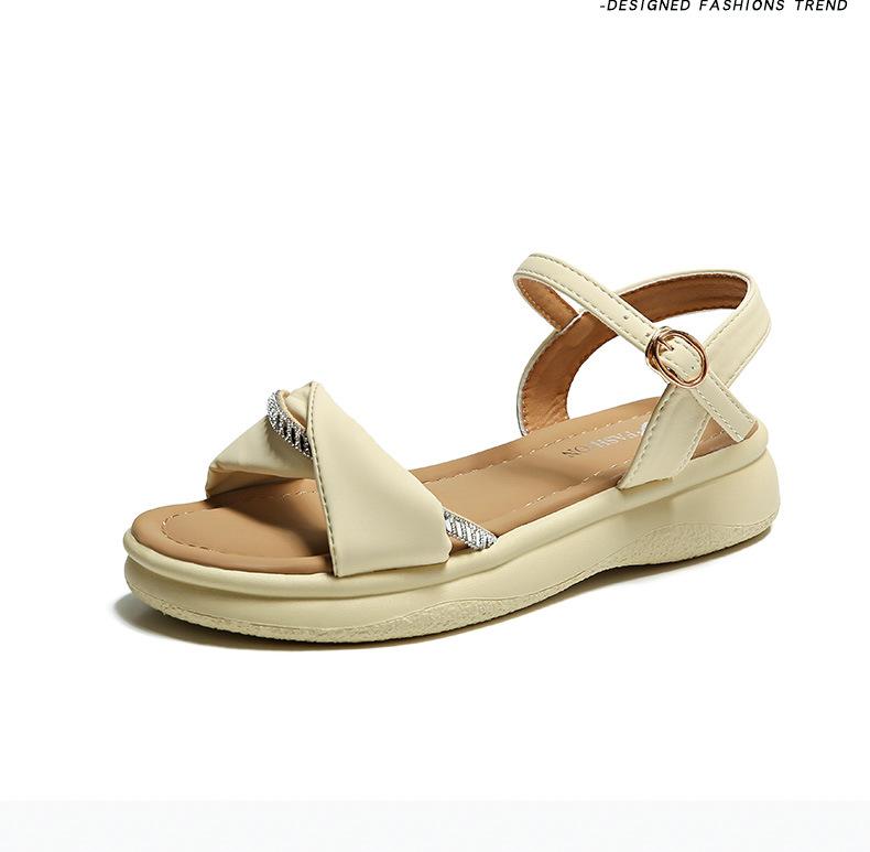 

2025 new women s summer wear exquisite fashion, foreign-style cool slippers with skirts, casual soft-soled sandals 40 жовтий