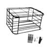 Bike Basket Rear Durable Carbon Steel Storage Basket Large Organizer for Daily Commute and Spring Outings