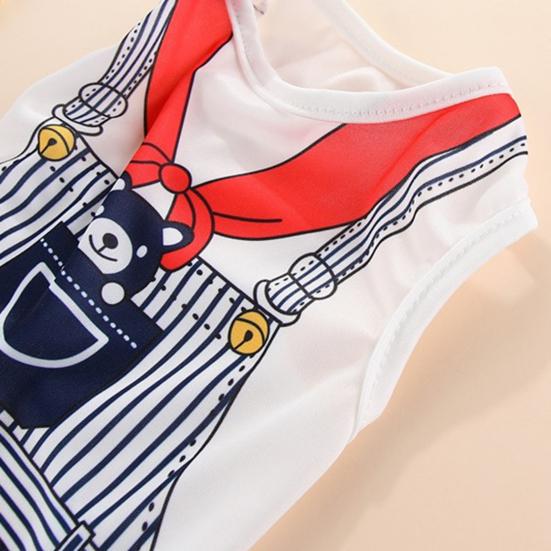 Dog Vest Loose Neck Tear-Resistant Soft Dogs Costume Polyester Puppy Shirt Clothes for Outdoor
