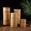 Bamboo Tea Caddy, Handcrafted Bamboo Tea Canister, Portable Tea Storage Tank for Tea, Coffee, and More (A)