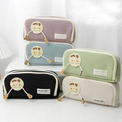 Cute Cartoon Rabbit Pencil Case Pen Bag Large Capacity Storage Pouch for Stationery
