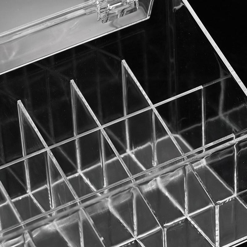 18 Holes Acrylic Dental Ligature Tie Case Orthodontic Ligature Tie Placer Holder Transparent Storage Box Organizer
