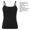 Dames Camisole Tanktop met Ingebouwde BH Spaghettibandjes Ronde Hals Gewatteerd Basic Cami Shirt Zomer Casual Mouwloos Trainings Topje