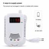 CO and Gas LCD Gas Detector, Home Natural Gas/Methane/Propane/CO Alarm, Leak Sensor Detector with Voice Promp and LED Display