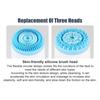 3 In 1 Electric Cleansing Brush Vibrations Facial Cleaner Face Massager Sonic Rotating Cleansing Brush Face Deep Cleansing Tools