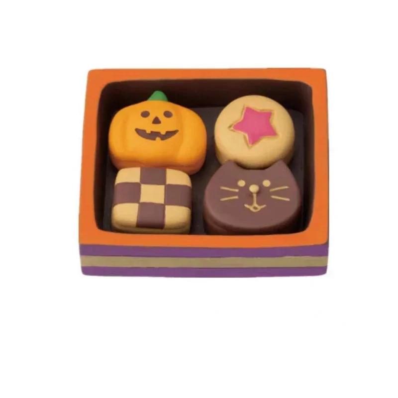 2025 Halloween Pumpkin Miniature Night light Cat Scene Props Decoration Luminous Resin Small Ornament Trendy Play Creative Gift