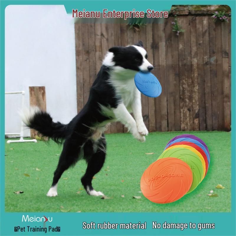 DOG-O-SOAR Bite-Resistant Floating Dog Frisbee Toy for Training and Play