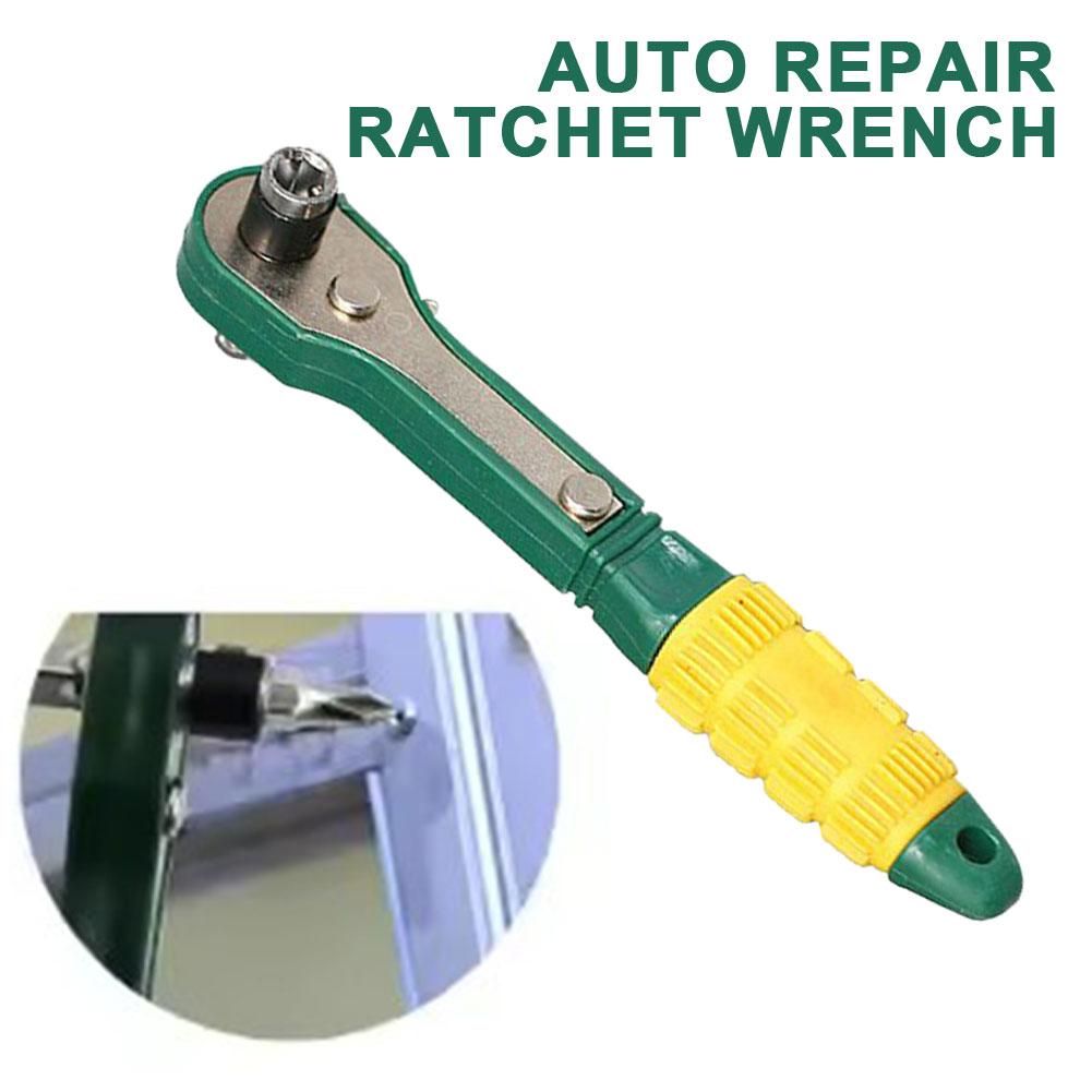 Mini 1/4 Head Screwdriver Pole 6.35mm Inner Hexagon Ratchet Socket Wrench with Dual-head Home Tool Accessory