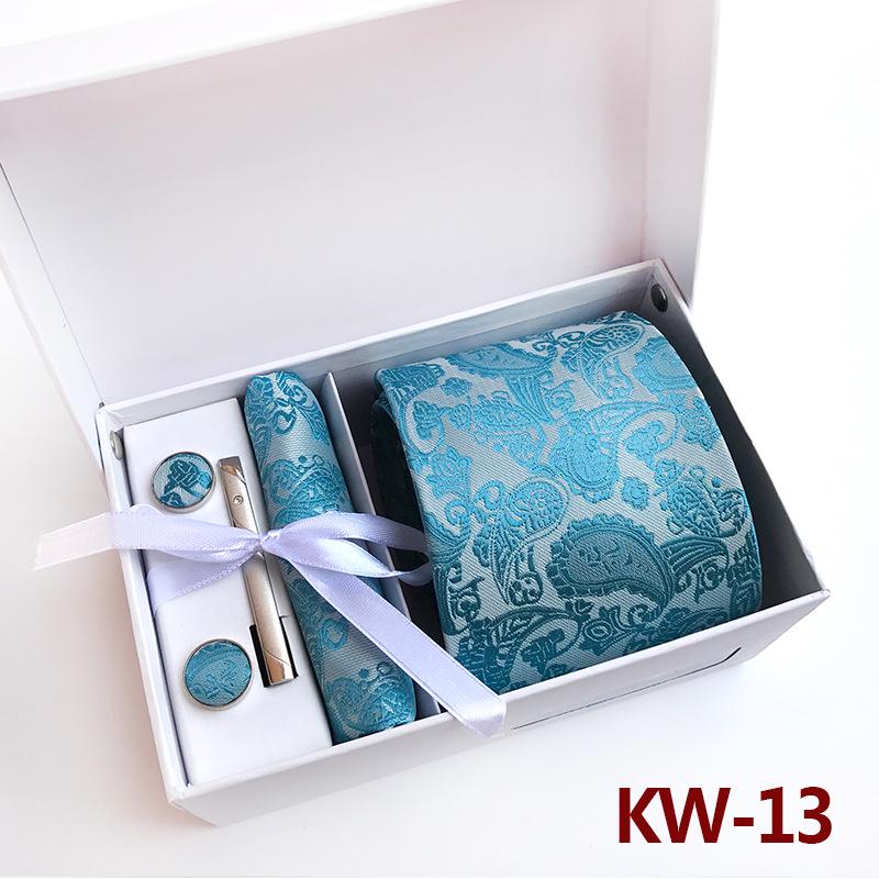 Herren-Krawatten-Geschenkbox 6-teiliges Set Gruppenkrawatte Business-Kleidung Geschenk-Krawatte
