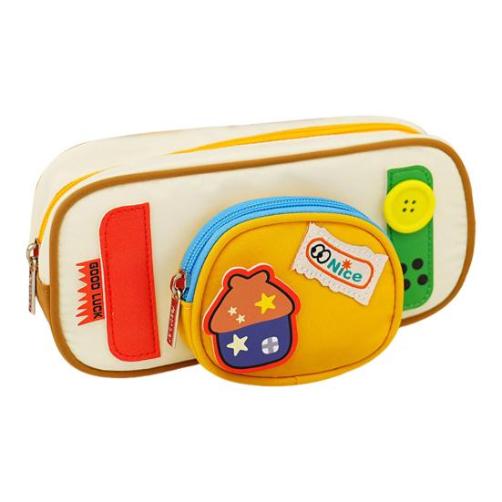 Cute Pencil Case Cartoon Cat Pencil Pouch Large Capacity Stationery Organizer for Middle School And Elementary School