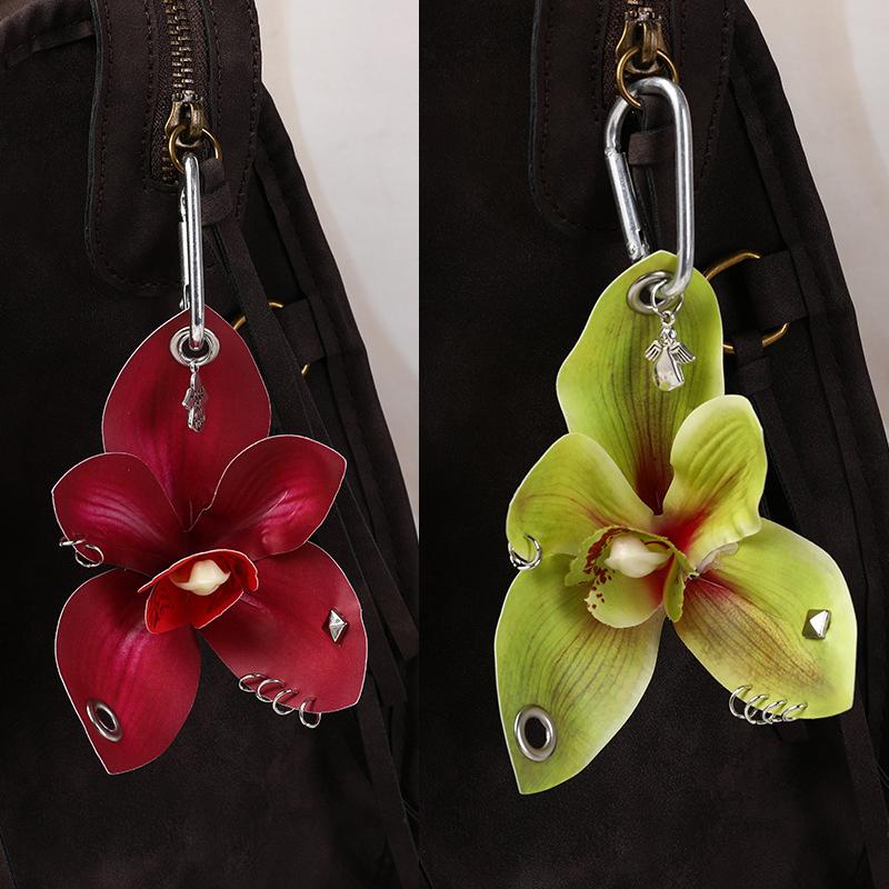 Women Girls Handicrafts Chic Alloy Flower Art Artificial Flower Decorative Simulated Orchid Gift 5 Colors
