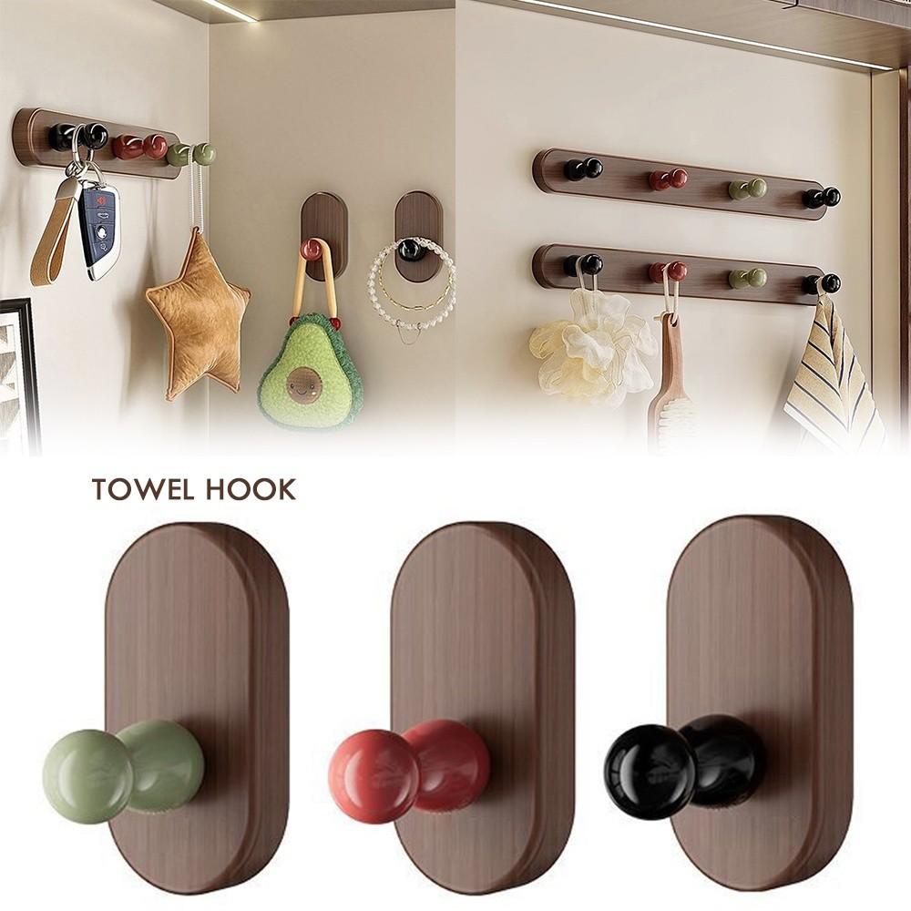 Space-Saving Towel Hook Adhesive Key Holder New Clothes Holder Entryway