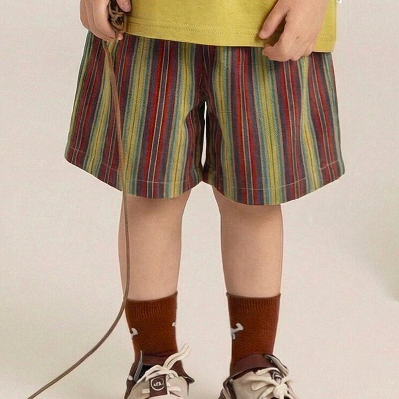 

Yoyou Boys Yarn-Dyed Plaid Summer Shorts 100 cm