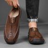 Pantofi casual mocasini pentru bărbați, toamnă-primăvară, lucrați manual, mărime mare, pantofi casual din piele pentru condus
