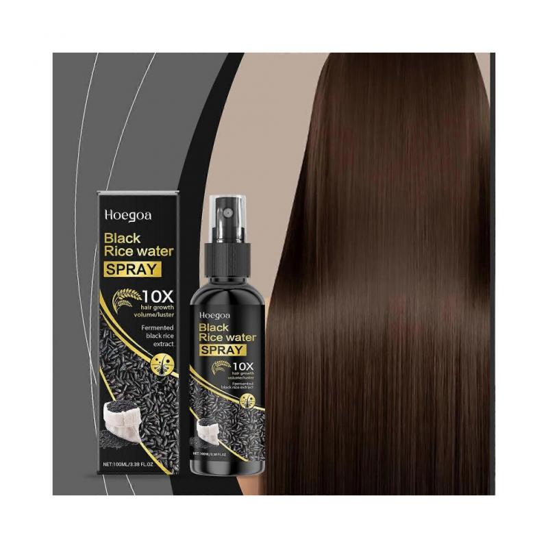 Hoegoa Black Rice Hair Care Spray Soft And Fragrant Hair, Fluffy And Nourishing Scalp Leave-In Hair Care Spray