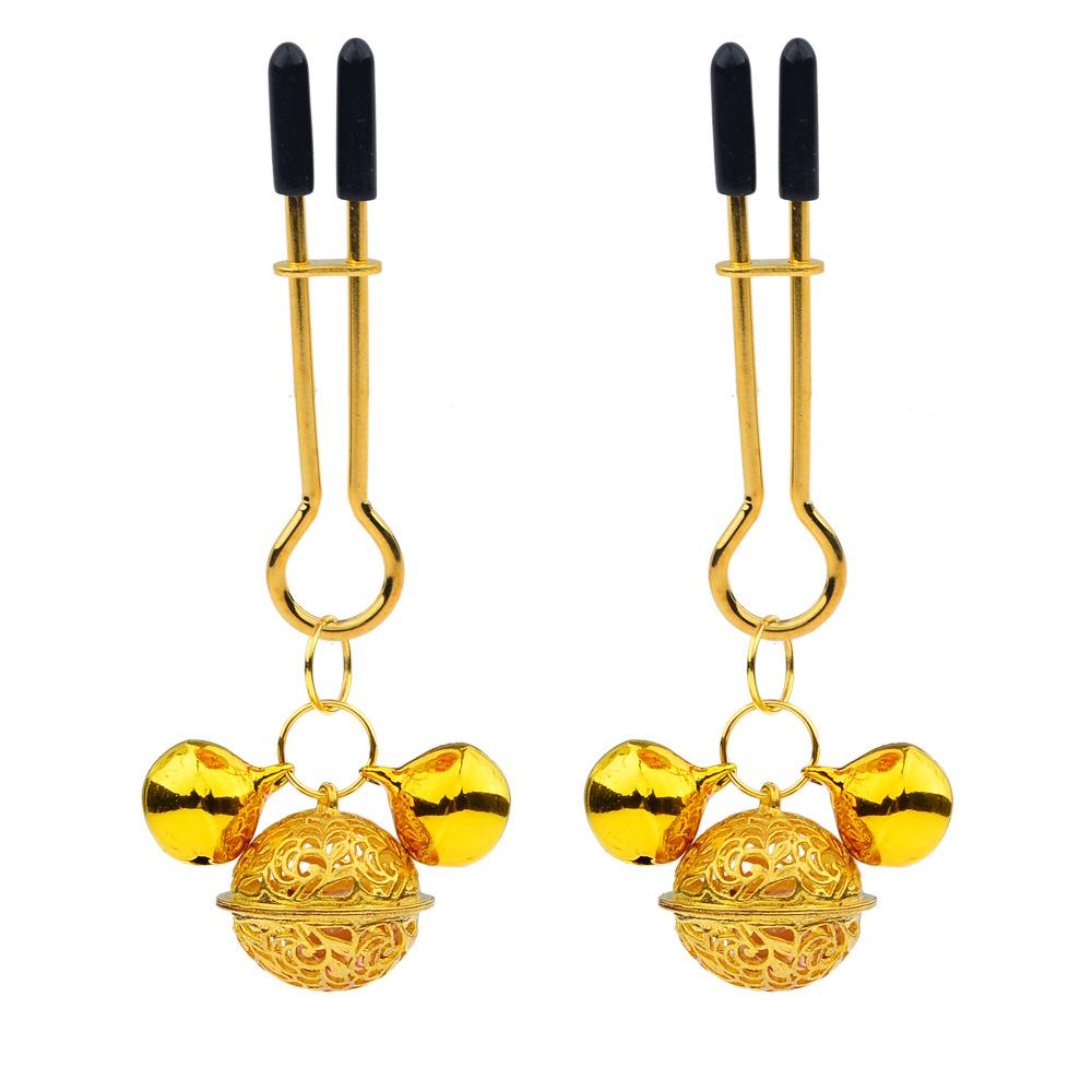 2020 New Sexy Nipple Clamp Adult Supplies Palace Bell Bell Nipple Clamp Pendant Gold