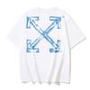 Off-White 2026 Summer New Letter Graffiti Arrow Pattern Printed Short Sleeved T-shirt for Men and Women
