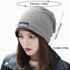 Solid Color Head Wrap Cap Ruffle Beanie Scarf Casual Turban Hat