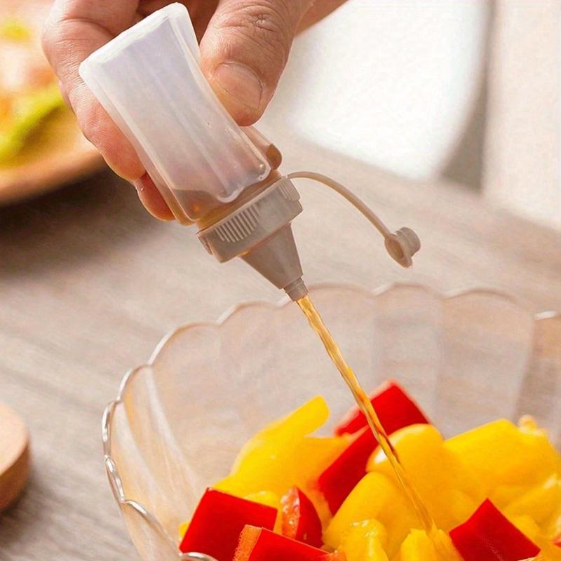 Mini Portable Sauce Bottle, Salad Dressing Tomato Sauce Packaging Bottle, Plastic Seasoning Squeezing Bottle, Seasoning Bottle, Japanese Style