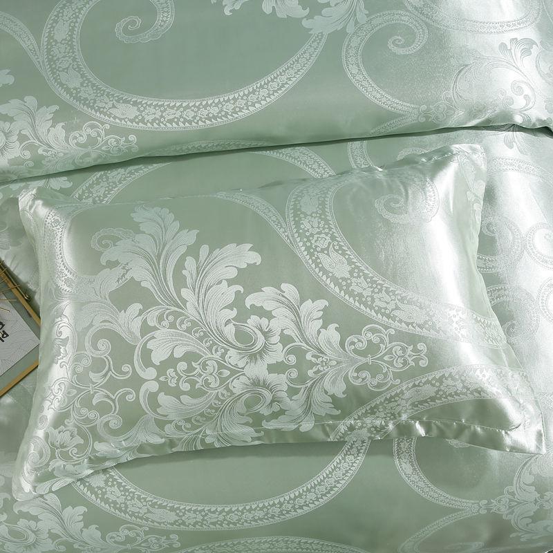 2PCS Europejski styl luksusowe żakardowe koperty poszewki na poduszki 48x74cm Poszewka na poduszkę dla dorosłych Poszewka na poduszkę dekoracyjna satynowa poszewka na poduszkę