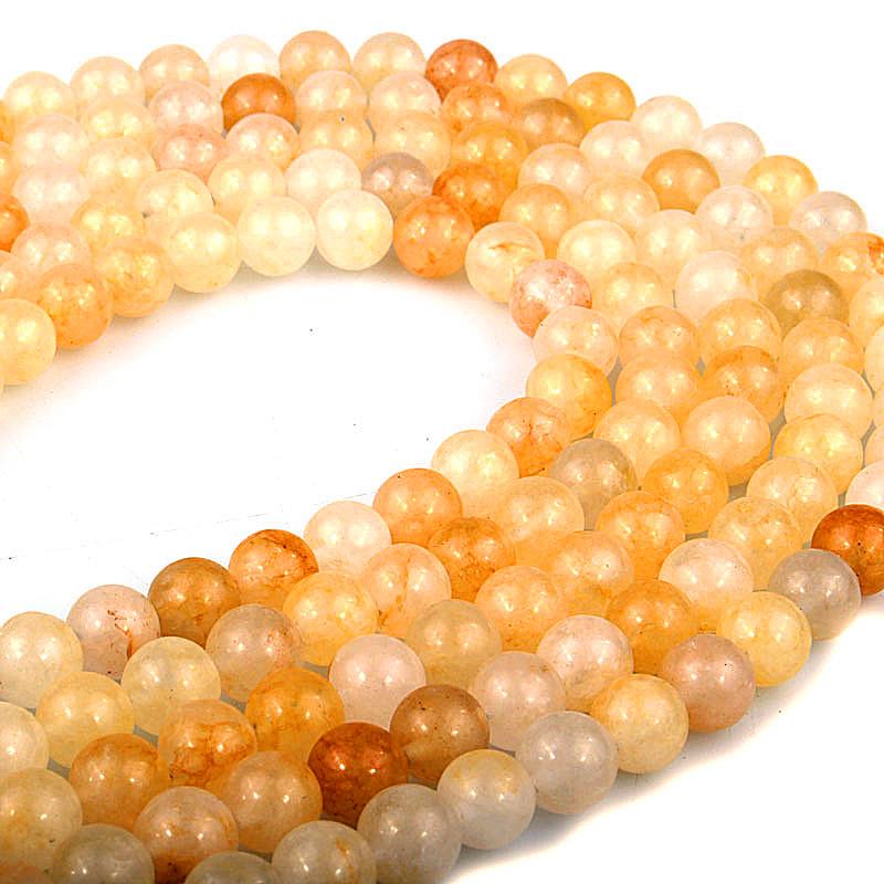 Natural Yellow Aventurine Gemstone Beads for Handmade DIY Jewelry Bracelets