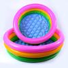 Three Ring Rainbow Foldable Inflatable Swimming Tub Toy Round Pool Baby Waterproof Playhouse Sand Table Fishing Toy Toddler Shower Bath for Children