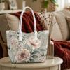 Elegant Floral Print Shoulder Bag Casual Large Capacity Fashion Tote for Daily Use
