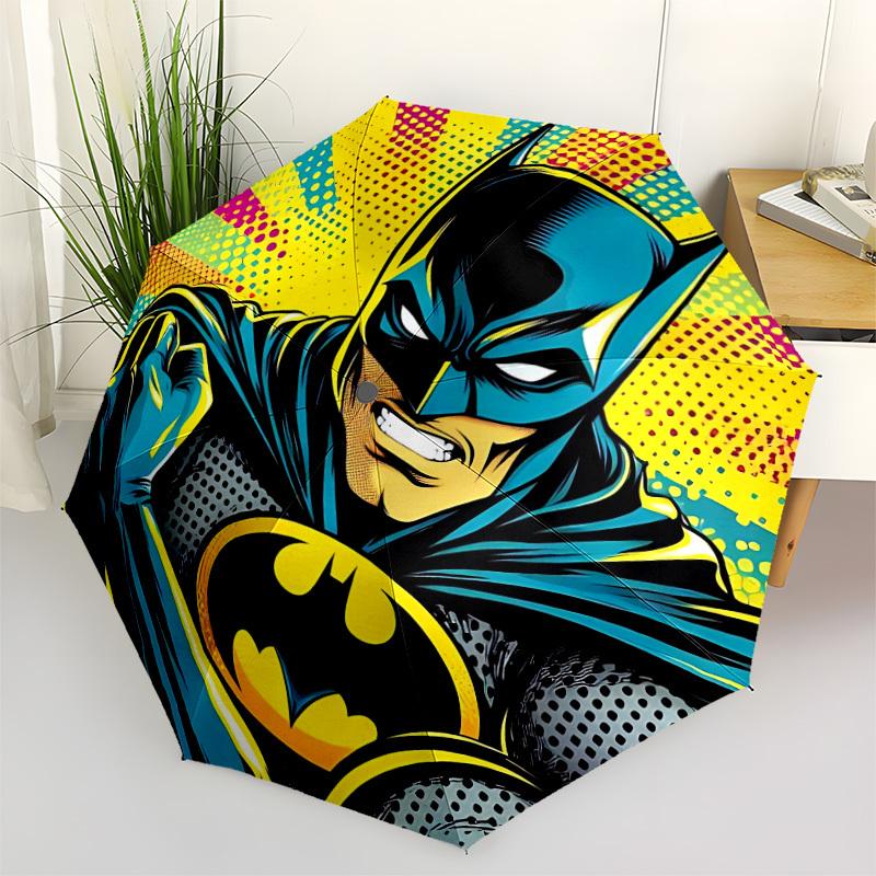 1pc Batman, Superhero Automatic Open/Close Umbrella - 8-Rib Stability - All-Season Everyday & Formal Use, Fashion Lovers yy251022041