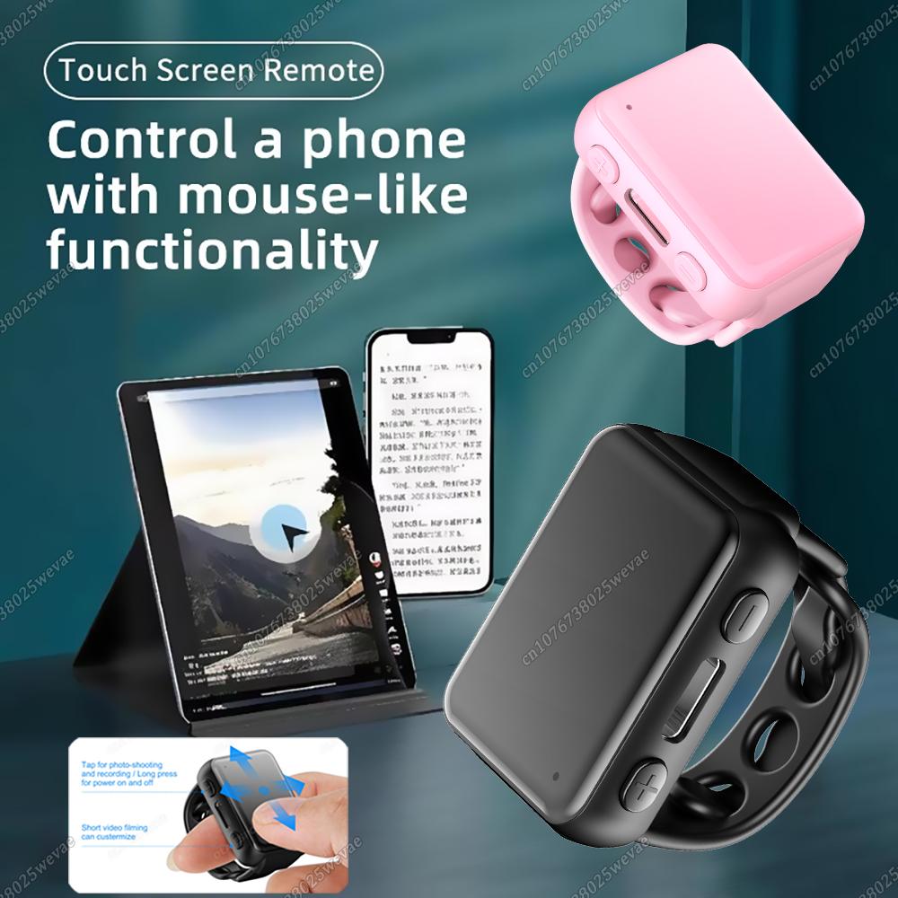 Nový Chytrý Prstencový Dálkový Ovladač Bezdrátový Bluetooth Mobilní Selfie Myš Selfie Video Automatický Otočník Stránek Prohlížení
