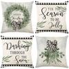 45cm Merry Christmas Cushion Cover Pillowcase 2025 Christmas Decorations for Home Ornament New Year Christmas Decor 2025 Noel