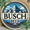 Vintage Metal Tin Sign Classic Busch Beer Wall Decor Man Cave Pub Bar Office Indoor Outdoor 8x8 Inch
