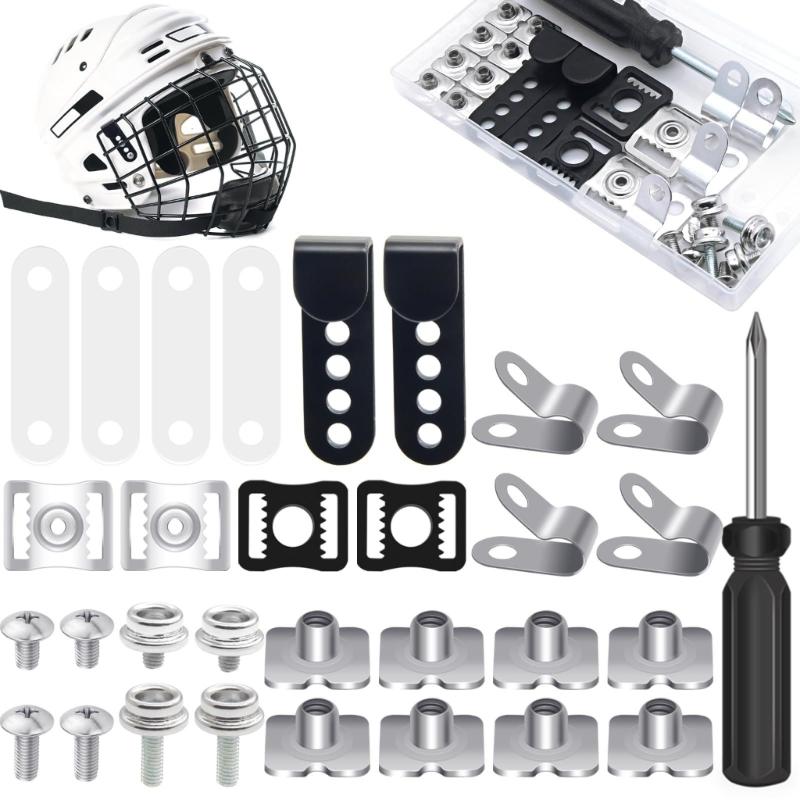 Football Helmets Hardware Kits for Baseball Ice Hockey Sports Hockey Helmets Repair Kits, Football Helmets Repair Kits