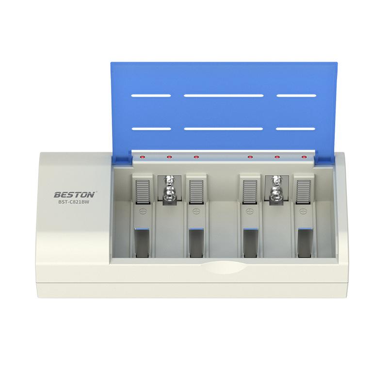 Universal 6 slots LCD Display Smart Battery Charger EU/US Plug For 1.2V Ni-MH AA/AAA/C/D Size 9V Rechargeable Batteries US Plug