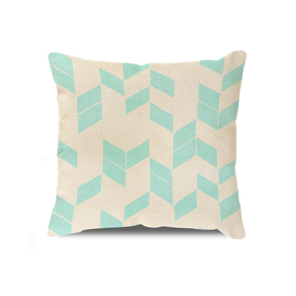 

Геометрическая клетчатая полосатая наволочка лен скандинавский ромб треугольник контрастный спинка диван дизайн 45 * 45 without core