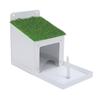 Squirrel Feeder with Corn Cob Holder Wall Mounted Metal Squirrel Feeding Box for Outside House