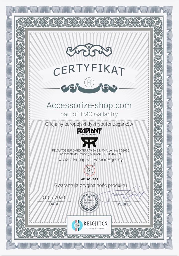 Zegarek RADIANT RA416208. Kwarcowy, Kolor Niebieski. Kobieta.