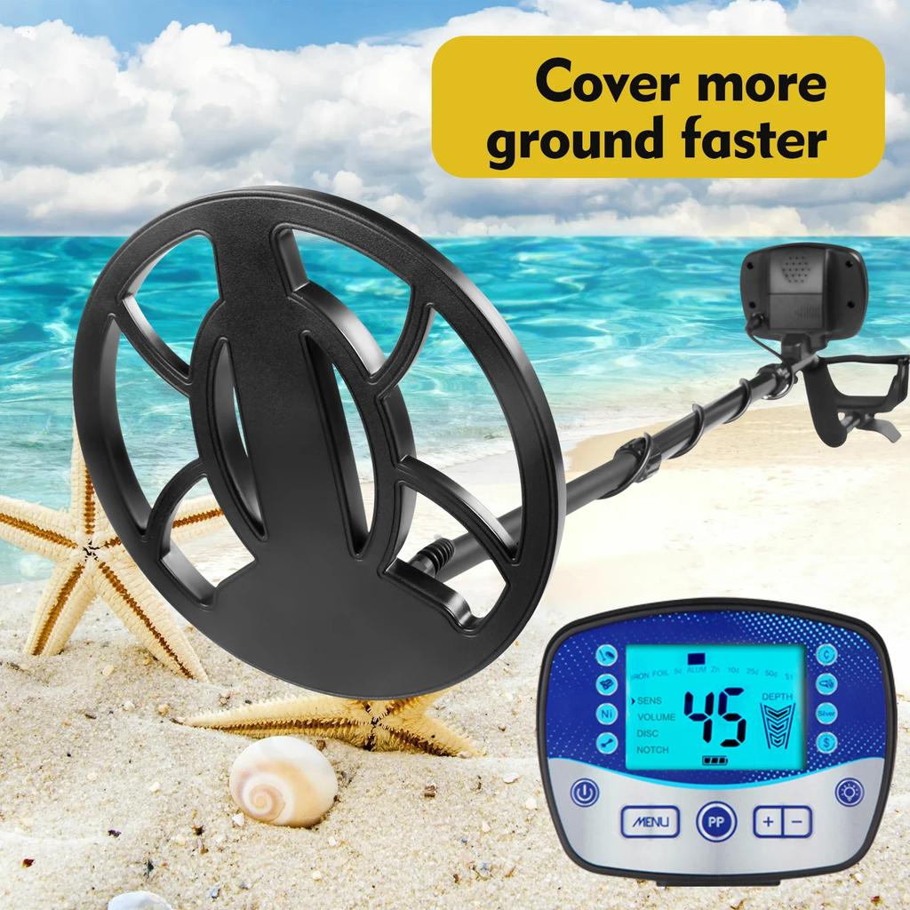 TX11MD990 Professional Underground Metal Detector 10.2 Inch Waterproof Coil High Sensitivity Hunter Finder Metal Finder Portable